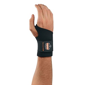 Ergodyne ProFlex 670 Ambidextrous Single Strap Wrist Support - Black