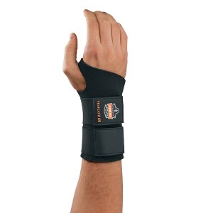 Ergodyne ProFlex 675 Ambidextrous Double Strap Wrist Support - Black