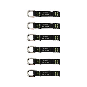 Ergodyne Pack of 6 Squids 3700 Web Tool Tails - Black