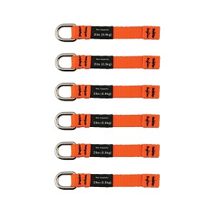 Ergodyne Pack of 6 Squids 3700 Web Tool Tails - Orange