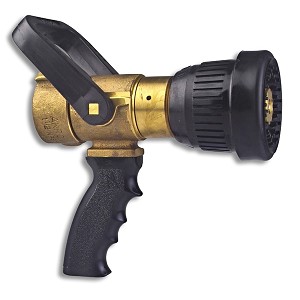 Akron 1 1/2'' Brass Fog Nozzle with Pistol Grip