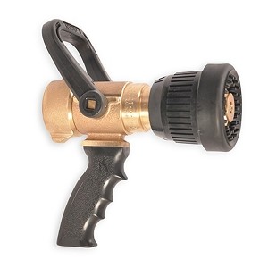 Akron 1 1/2'' Brass Fog Nozzle with Pistol Grip for Styles 3021