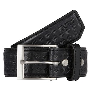 5.11 1.5" Basketweave Leather Belt - Black