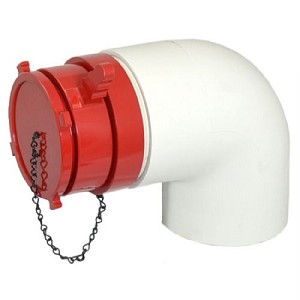 Kochek DHF - Female Dry Hydrant Adapter with 45° Elbow And Plug