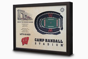 Stadium Views; Wall Art Series; Football; Wisconsin Badgers